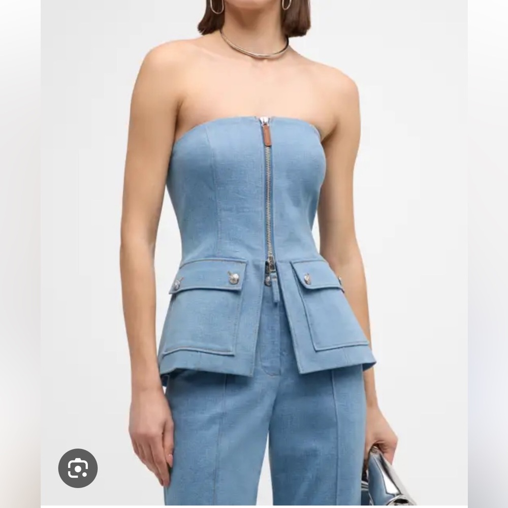 Veronica Beard Maeve Bustier Top